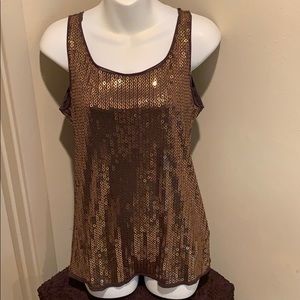 NWOT Tory Burch Vintage Sequin Tank Medium